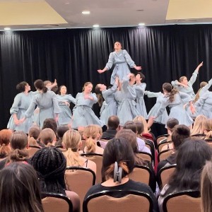 Liberty Dancers perform for an audience at the opening ceremonies of the CoDEO Annual Conference opening ceremonies.
